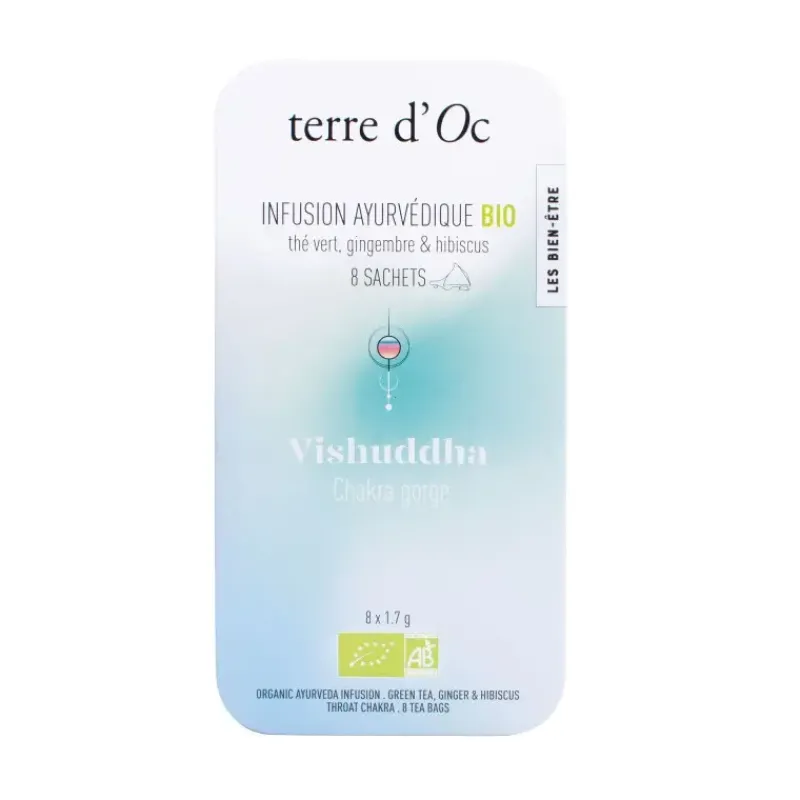 Infusion ayurvedique bio Chakra gorge - the vert, gingembre & hibiscus*terre d'Oc Best Sale