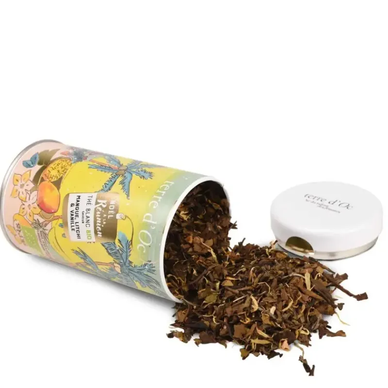 Noel a la Reunion, mangue litchi & vanille - the blanc bio*terre d'Oc Discount