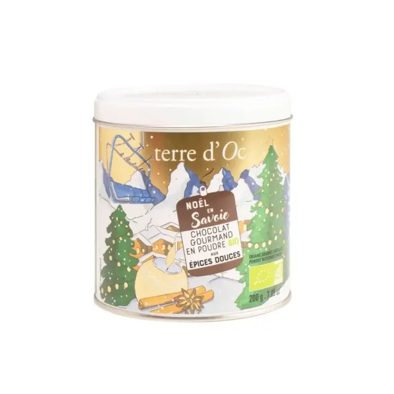 Noel en Savoie, chocolat gourmand bio - en poudre aux epices douces*terre d'Oc Fashion